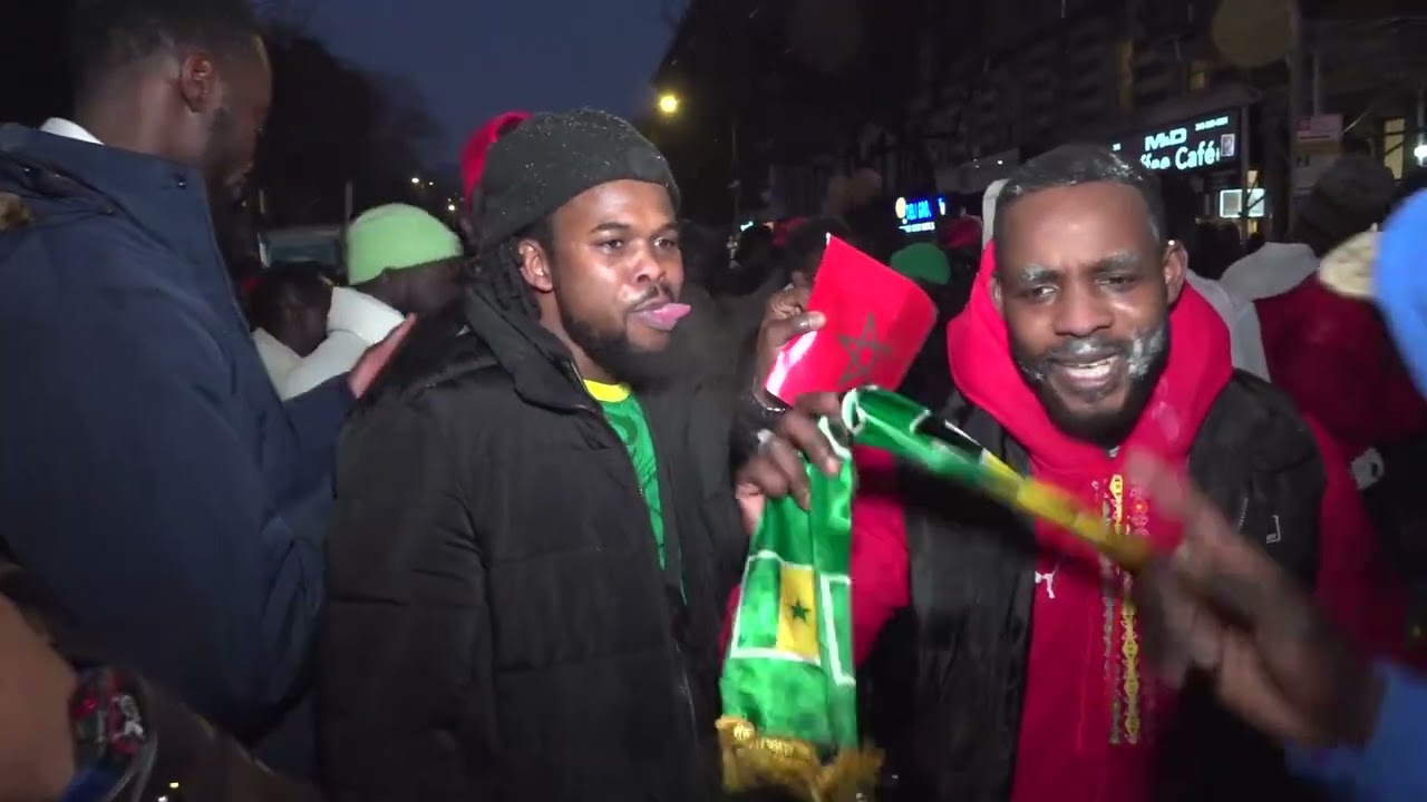 LA JOIE DES SENEGALAIS APRES  LA FINALE DE LA CAN 2025 A HARLEM