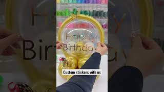 Personalise the stickers with us#balloons #background #balloondecorations #diy #stickershopowner