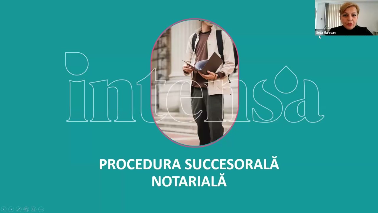 Admitere Notariat | Procedura succesorală notarială | Prof. Notar Georgeta Mureșan [Webinar]