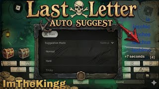 Last Letter Script |Auto Suggest|