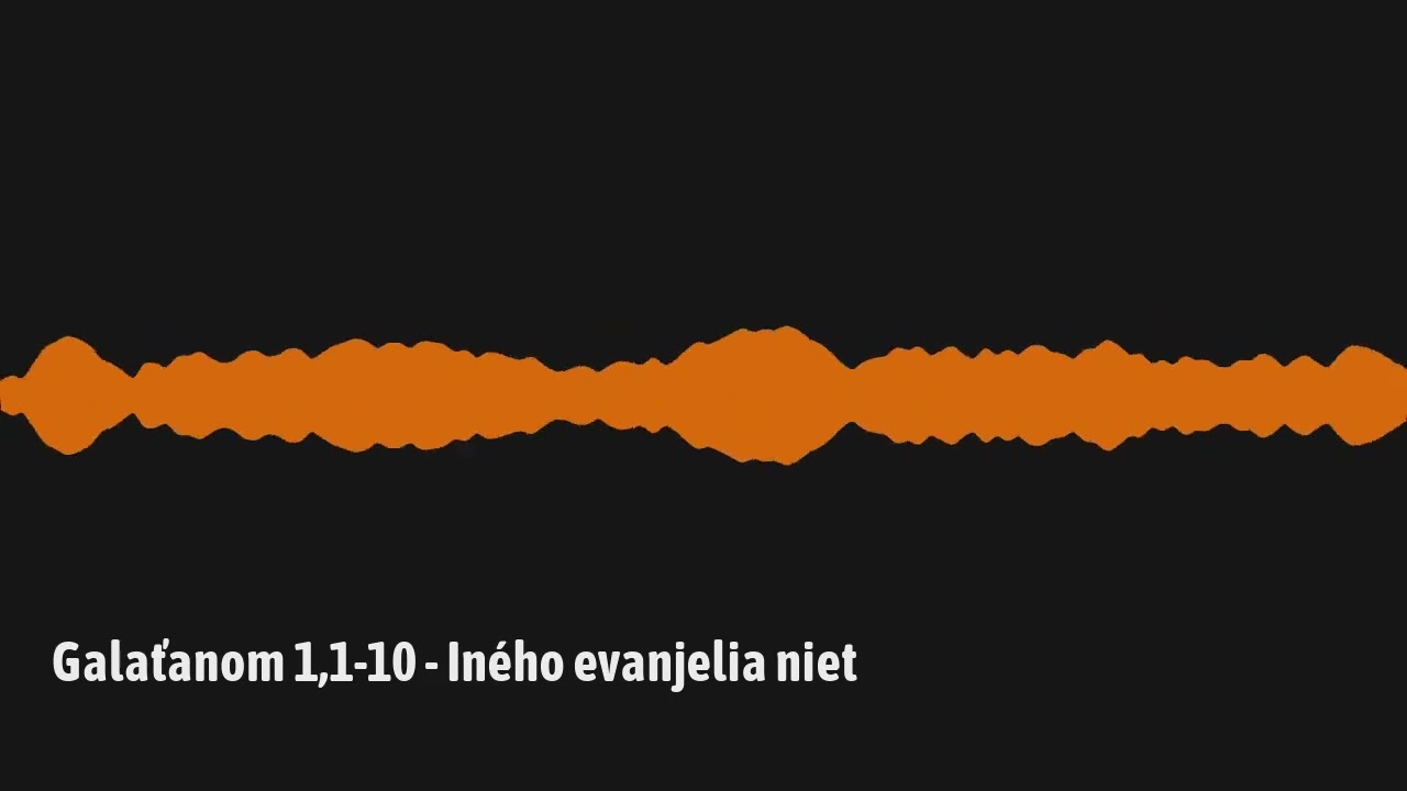 Galaťanom 1,1-10 - Iného evanjelia niet (G01)