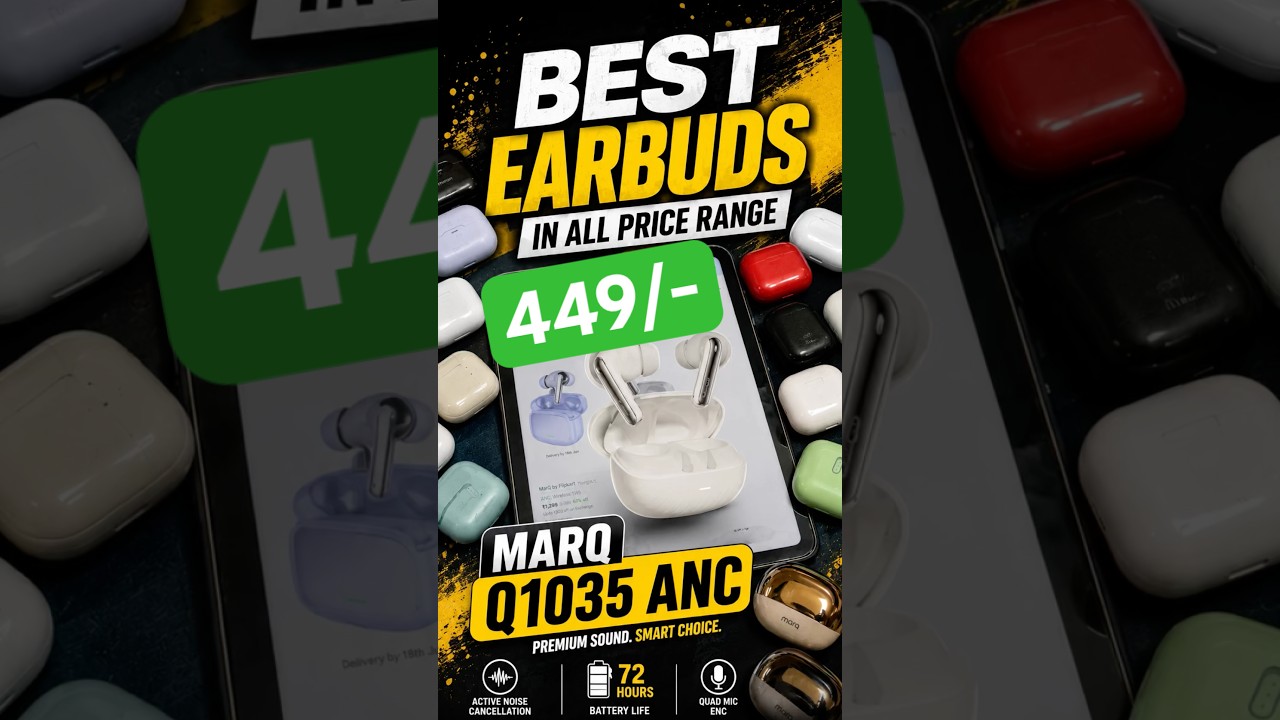 सभी Earbuds का बाप ☠️☠️ MarQ Q1035 Price - 449/- 🔥🔥 || Best Earbuds Under 500 || MarQ Earbuds Review