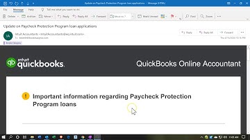 Payment Protection Program Loan Intuit / QuickBooks PPP