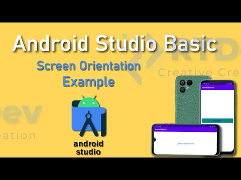 Android Screen Orientation example  -  Android Studio Tutorial
