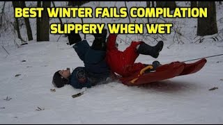Best Winter Fails Compilation - Slippery When Wet by TheDailyLaugh 2,370 views 7 years ago 8 minutes, 27 seconds