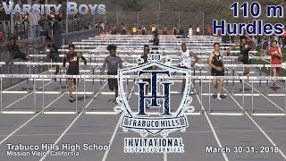 2018 TF - Trabuco Invite - 110H (Varsity Boys)