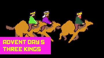 Pygame Advent Day 5 - Three Kings! Building out the Nativity Scene - Python Programming Demo