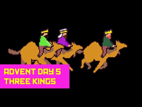Pygame Advent Day 5 - Three Kings! Building out the Nativity Scene - Python Programming Demo