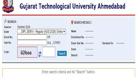 GTU result kese dekhte hai