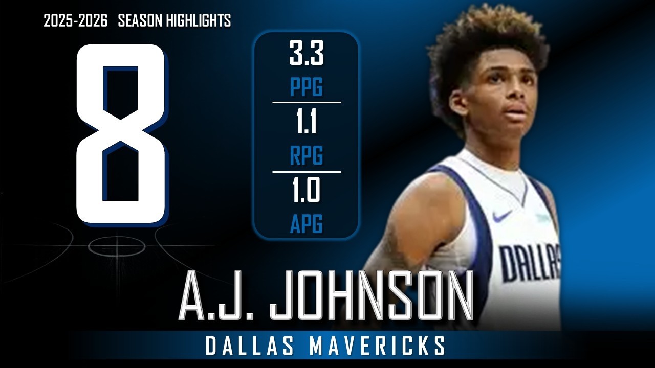 A.J. Johnson || 2025-2026 Dallas Mavericks/Washington Wizards Highlights