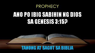 PROPHECY --- Ano Po Ibig Sabihin Ng Dios Sa Genesis 3:15? -- Ptr. Mark Anthony Nebrida Genesis 3 15 Tagalog