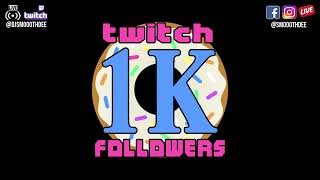 Twitch 1k Celebration stream on smooothdee.com 1-15-22 (no camera)