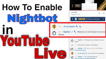 How to enable Nightbot in Youtube Live | How to Automatically reply in Youtube Lives