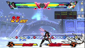 UMVC3 X-23 Corner Ground Grab Converions on Amaterasu