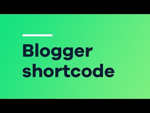 ThemeREX Blogger Shortcode
