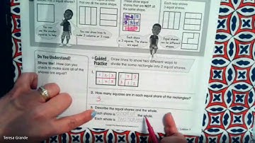 2nd Grade Math Lesson 15-7: Equal Shares, Different Shapes