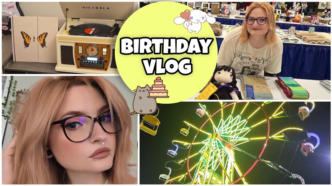 my 27th birthday vlog 🎆✨ | present hauls, crochet comps, & more! |