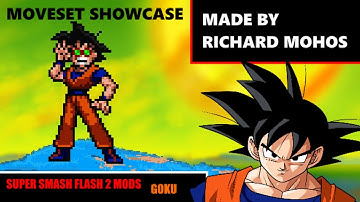Ssf2 Mods, Goku (richard mohos ver) entire base moveset showcase!