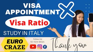Italy Visa appointment || Visa ratio 2021-22
