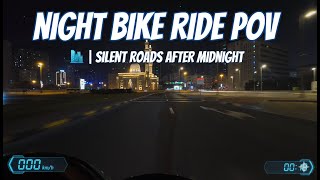 Night Bike Ride POV 🌃 | Silent Roads After Midnight