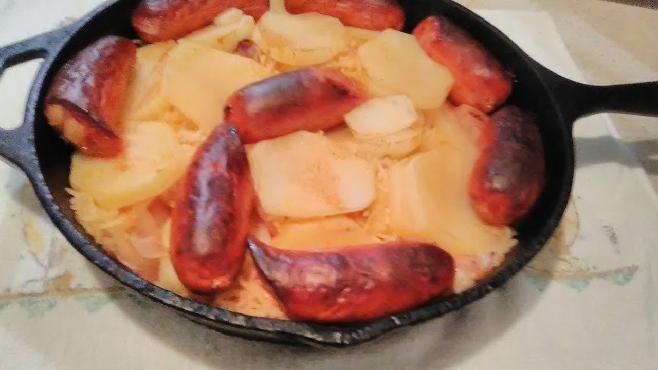 Sausage, potato & rice recipe YouTube