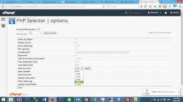 How to change PHP versions and settings in cPanel