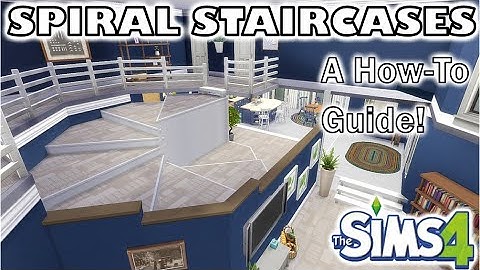 HOW TO CREATE FUNCTIONAL SPIRAL STAIRCASES | Sims 4 | Tutorial | No CC