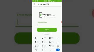 How To Login With OTP | Vawsum