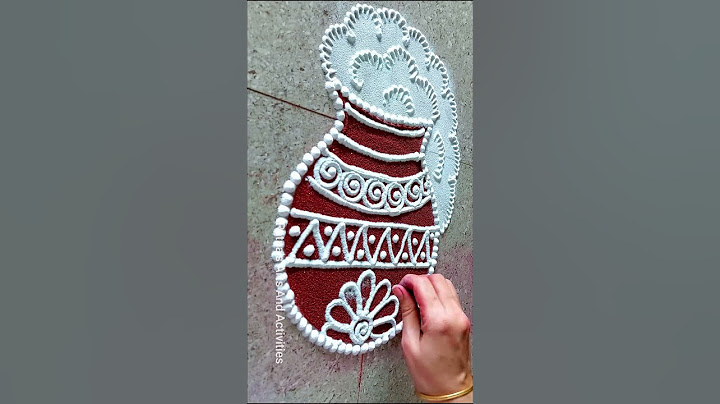 SANKRANTI POT Rangoli | Pongal Pot | Rangoli by Ratna