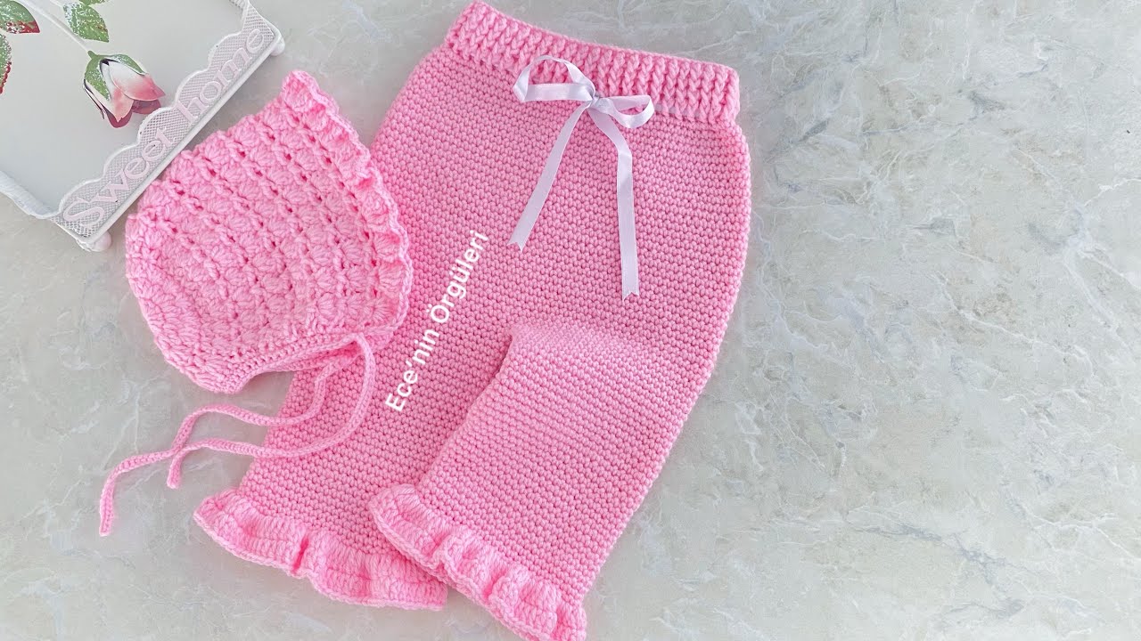 Crochet Ruffle Model Baby Pants /Tığ işi Fırfırlı Model Bebek Pantolonu /6-12 ay