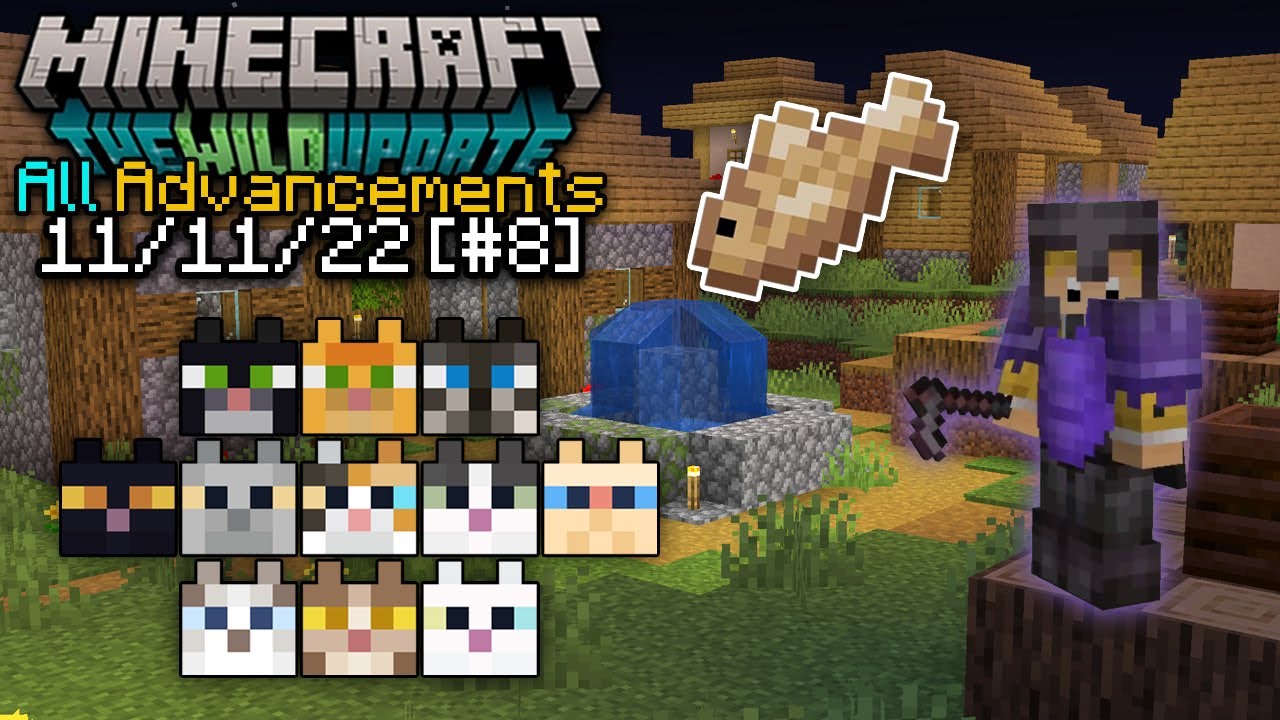 Taming EVERY Cat in Minecraft! | ALL ADVANCEMENTS 1.19 w/ Chazm [#8] 11 ...