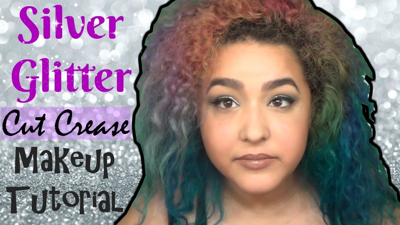 Silver Glitter Smokey Eye Makeup Tutorial (NoBlandMakeup) - YouTube