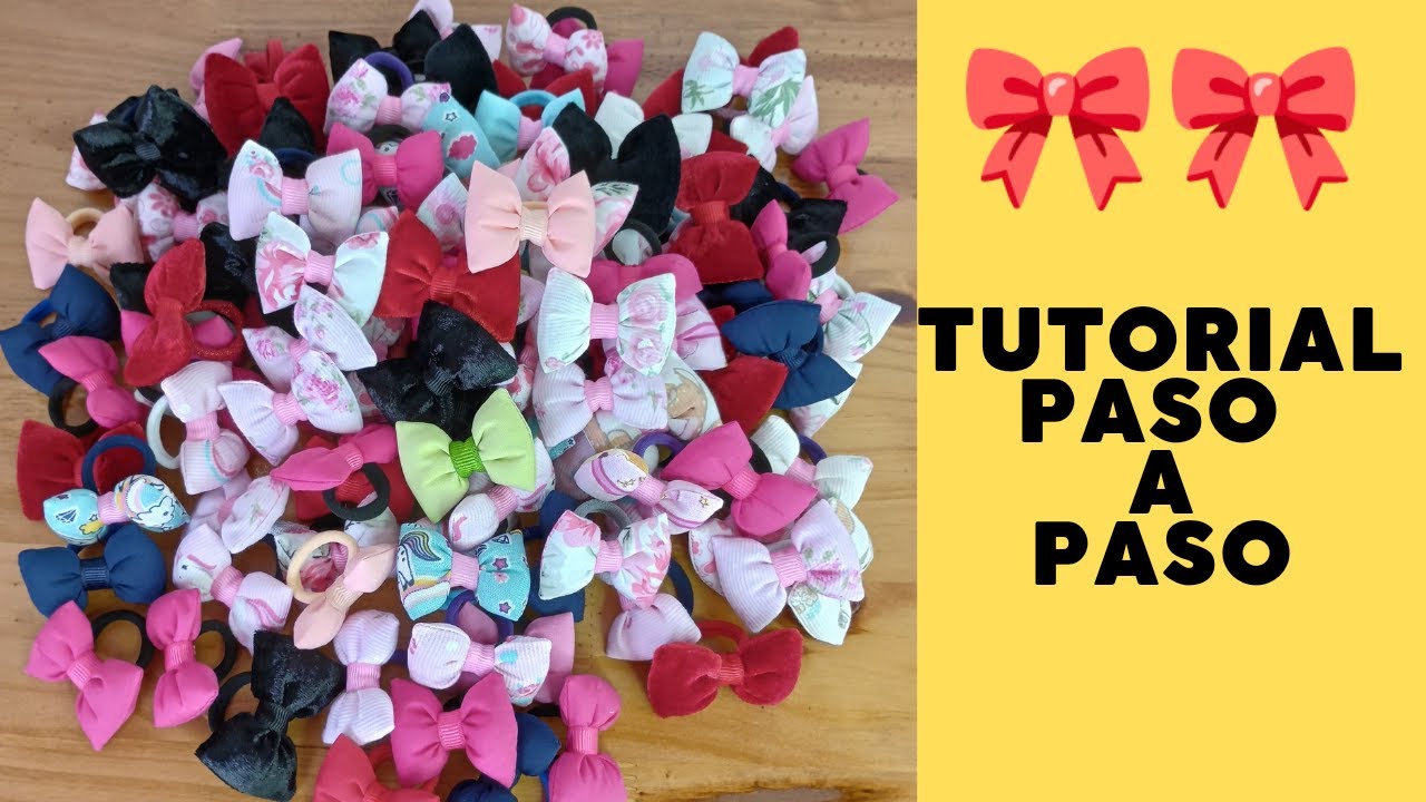 Idea para utilizar retazos pequeños. Como hacer lazos/ moños para niñas/bebé