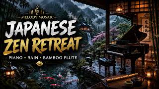 πΈ Kyoto Mountain Escape | Rain, Piano & Zen Sounds