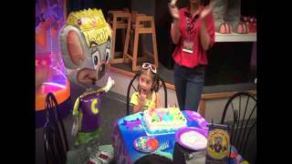 3 year old scared of chuck e cheese