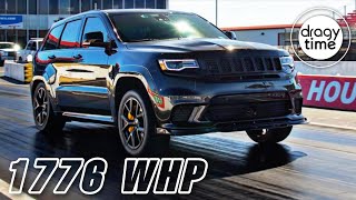 1776 WHP Jeep Cherokee Trackhawk TWIN TURBO | 1/4 Mile in 8.18 Seconds with 285 Km/h (177 mph)