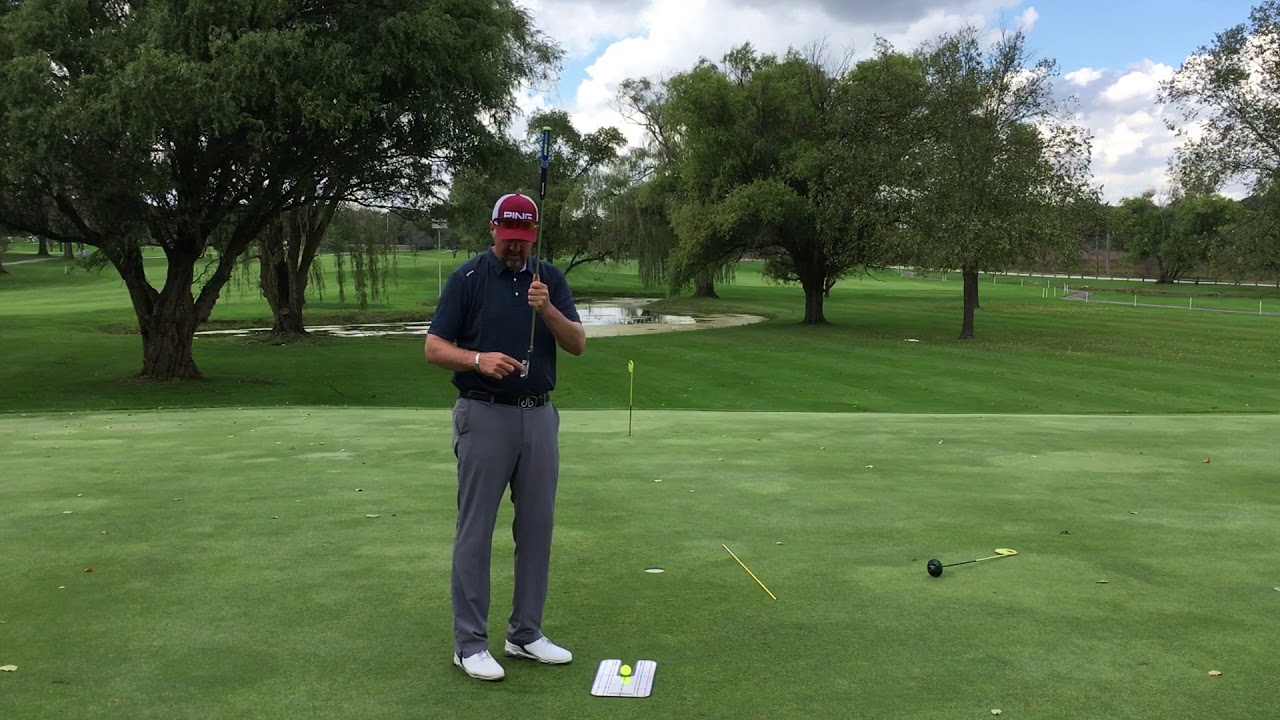 Perfecting your putting set up with Eyeline Golf alignment mirror YouTube