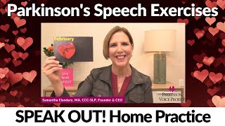 SPEAK OUT! Home Practice Sessions: FEBRUARY
