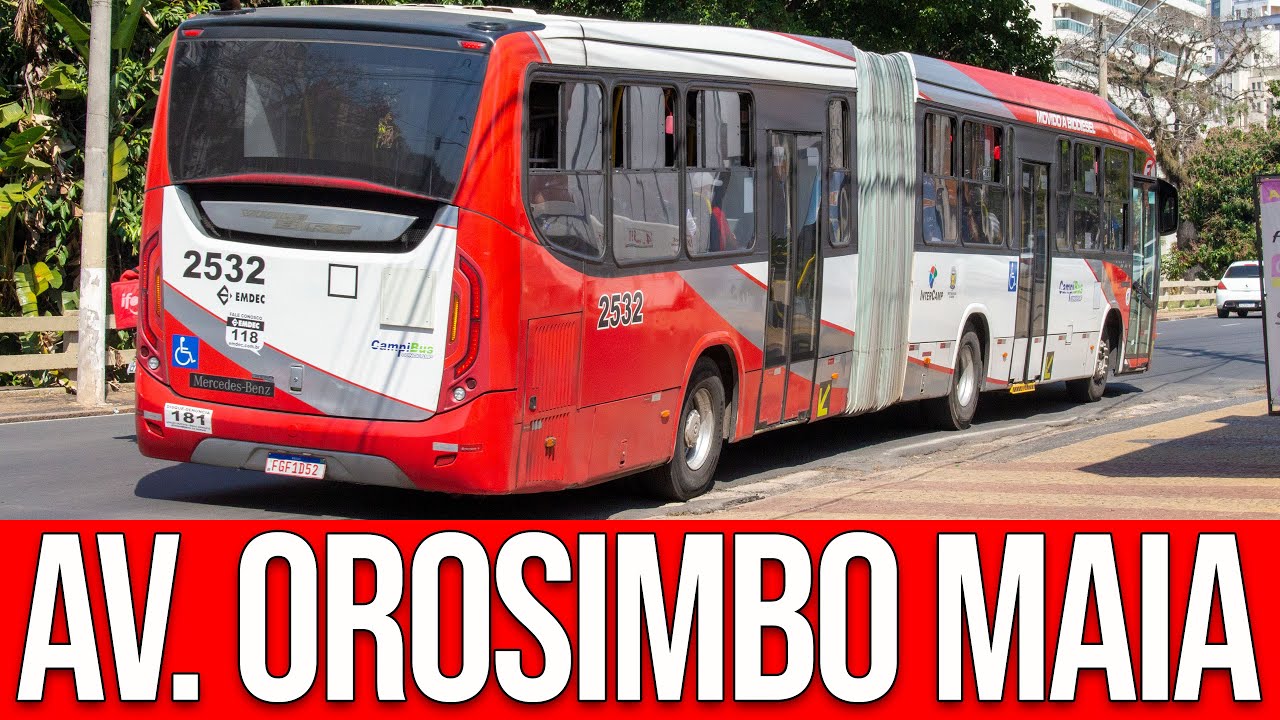 Avenida Orosimbo Maia (Campinas/SP) - Movimentação de Ônibus #531