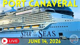 🔴 LIVE: Watching Cruise Ships Leaving Port Canaveral LIVE! (June 14, 2026)