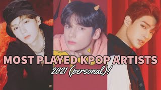 My Most Played Kpop Artists Of 2021