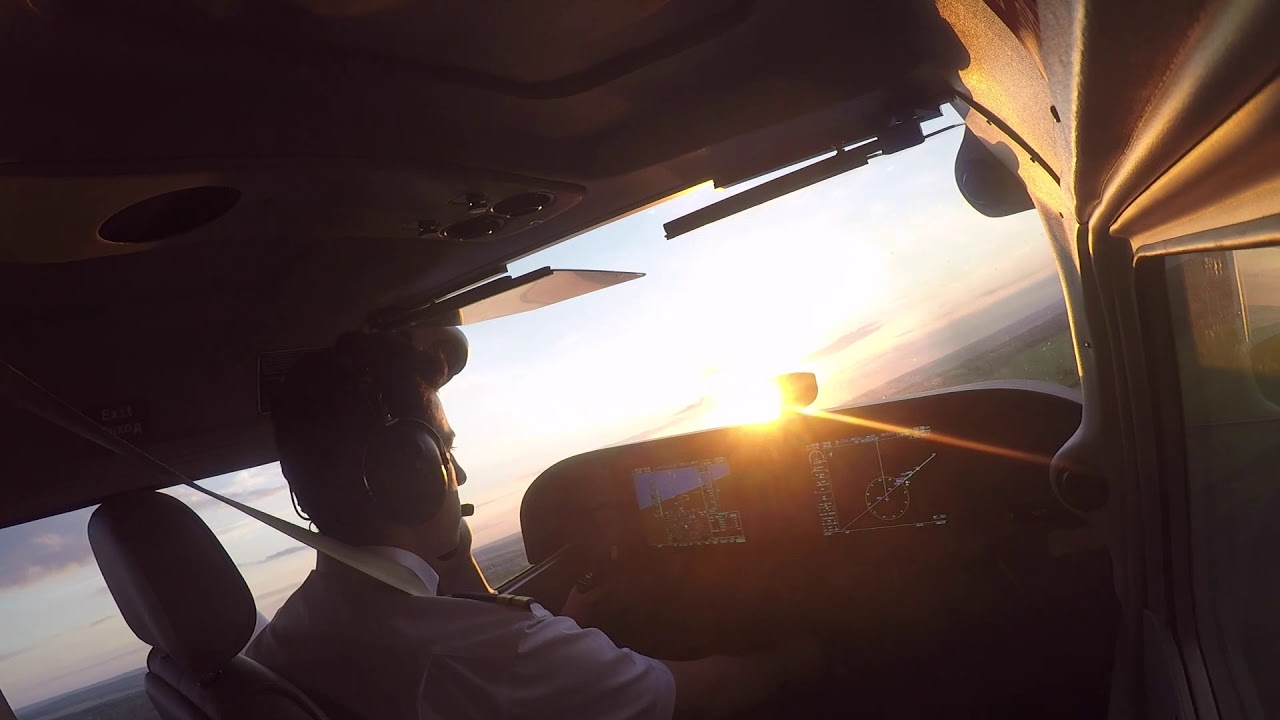 Первый самостоятельный полет / First Solo Flight C172S RA-67570