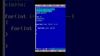 Pyramid Star pattern using C++ | Pyramid | Star Pattern - 3 | #coding #starpatterns #pyramid #code