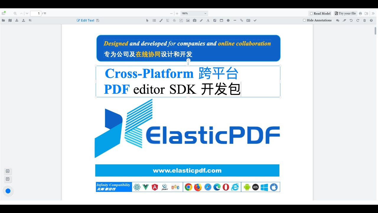 PDF Text Editing Solution Based on PDF.js – Pure Frontend SDK, Cross ...