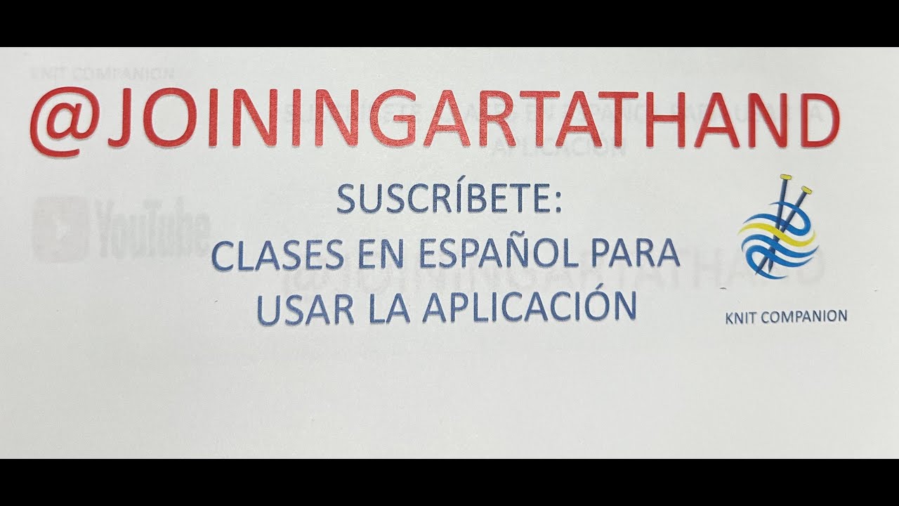 Knit companion en español, introducción