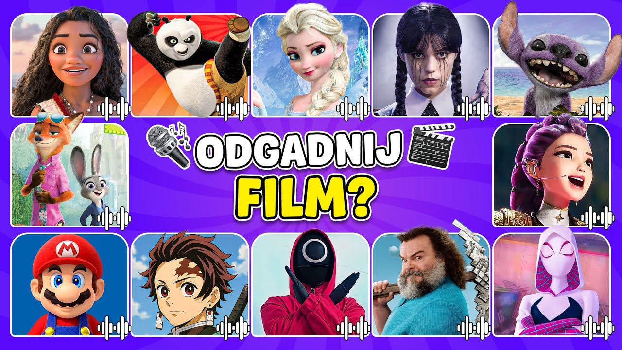🎶 Odgadnij film po piosence 🎬🤔 (KPop Demon Hunters, Stitch, Wicked, Vaiana i inne!) | Bóbr Quiz