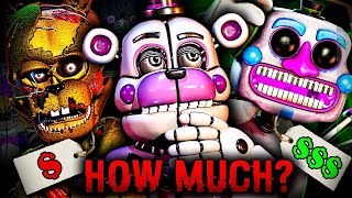 Famous How Much Would The FNAF Animatronics Cost IRL? Net Worth