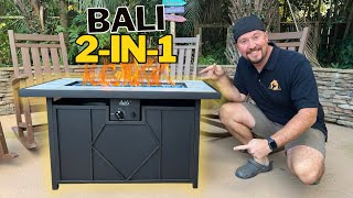 Top Patio Upgrade! Bali Outdoors 42' 2-in-1 Fire Table In Action! Top Patio Upgrade! Bali Outdoors 42' 2-in-1 Fire Table In Action!