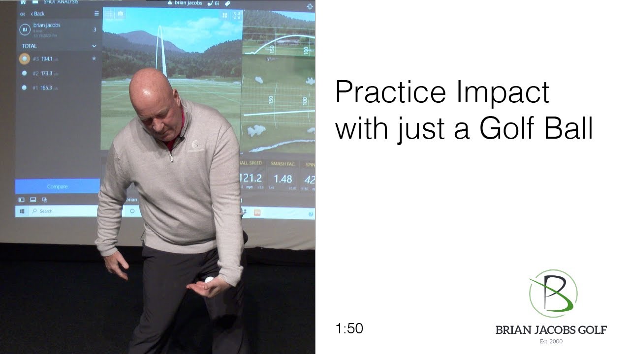 Practice Impact with just a Golf Ball - YouTube