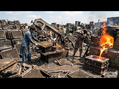 Inside Pakistan’s Radiator Recycling Factory | Waste to Wealth Aluminium Process